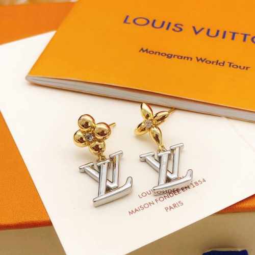 编号Led0248 Lv*最新款金银搭配耳钉 一致Zp黄铜材质