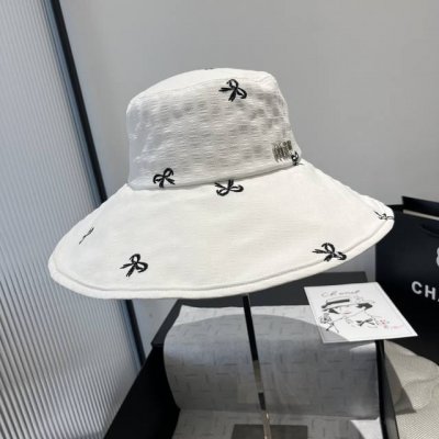 缪缪Miumiu新款渔夫帽，防晒遮阳帽，头围57Cm