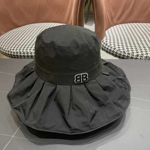Balenciaga巴黎世家2025夏季新款渔夫帽，简约休闲百搭款，