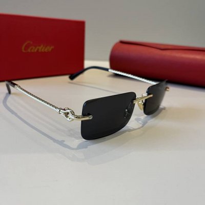 cartie*卡地亚 珍贵太阳眼镜金属材质 Pc镜腿十无框超轻电镀工艺精湛气质十足新款刚刚到货官网原版超高品质，超高档奢华的象征
