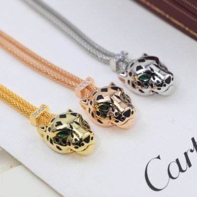 cartier 卡地亚 1:1豹子项链出货经典贵族范儿、奢华抚媚豹子设计独家实拍 亚金材质电镀18K金！搭配祖母绿豹眼 使豹子神态更加动人霸气豹女神必备 卡地亚