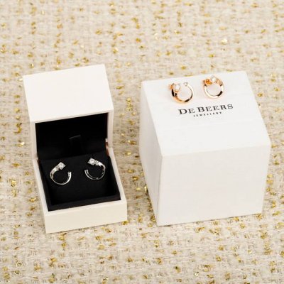 我们出品 永恒印记Avaanti 昂系列耳钉，可订做18K真金真钻版，只做对版真金货，价询客Fu，pk市面各种金货 全新的Forevermark永恒印记 Ava