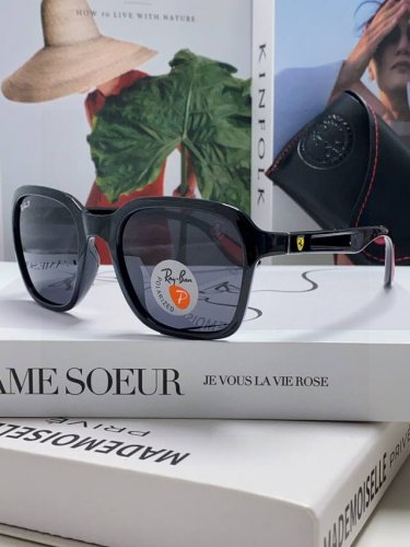 Rayban雷朋法拉利联名 太阳镜男女通用 偏光墨镜个性时尚舒适潮流Rb4343