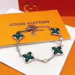 编号Lsl0155 Lv*最新款绿色 绿贝母手链 一致Zp黄铜材质