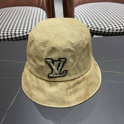 Lv路易威登渔夫帽女夏季时尚扎染盆帽户外品脸小休 闲水桶帽韩版岔帽