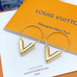 编号Led0091 Lv*最新款V字光面耳勾 一致Zp黄铜材质