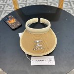 香耐儿Chanel帽子女夏季草帽遮阳沙滩出游遮脸防紫外线空顶帽大帽檐防晒太阳帽