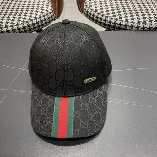 Gucci古奇鸭舌帽男女新款帆布饰条纹织带韩版G家高定帽子户外棒球帽
