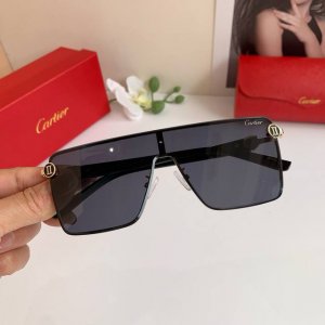 cartier新款卡地亚高端方框眼镜 时尚帅气潮流墨镜户外驾驶旅游太阳镜