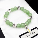 Gucci古奇双G复古绿串珠手链Xb784