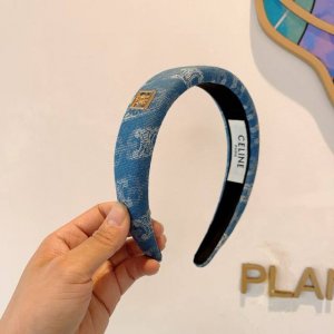配包装 Celine 赛琳 复古字母牛仔布网红新款发箍，夏天宽边显脸小头箍 佩戴舒适无压力，高级感外出非常时尚百搭、女神必备！名媛范儿。
