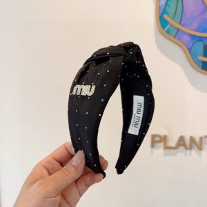 配包装 miumiu 缪缪 新款手工制作发箍 原单货 简约百搭 潮女必备品 超级的高大上