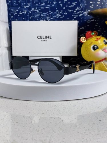 p90 Celine赛林 2025新款网红椭圆形凯旋门Ins风复古时尚太阳眼镜男墨镜男女通用
