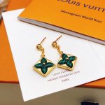 编号Led0310 Lv*最新款绿色 绿贝母耳钉 一致Zp黄铜材质