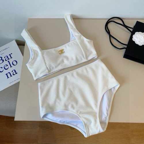 Chanel香奈儿分体比基尼泳衣套装，S M L Xl