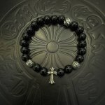 新款 专柜品质 Chrome Hearts克罗心 经典多元素手串手链 ，小红书热款，凹凸造型不同的花纹设计风格呈现出与众不同 十字架童军花是克罗心的标志 所以更