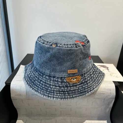burberry巴宝莉新款牛仔渔夫帽 头围57Cm