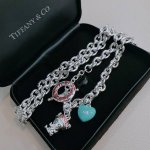 蒂芙尼 Tiffny&Co. 专柜精工银版本 明星同款 复古做旧风 原版复刻 纯手工打造 ～正品开模潮流时尚必备 男女均可佩戴 情侣款同款 摇滚朋克银风格 潮流