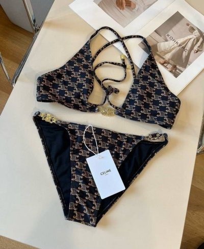 loewe罗意威 新款比基尼适合多种场景的游泳衣♀海边 游泳池 温泉 水上乐园 漂流都可以内搭也完全可以 连体设计遮肉显高挑 腹部有点肉肉也不影响咱美美的 背面