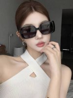Burberr*小框方框高级感方圆脸墨镜百搭潮流酷炫Ins风欧美太阳镜