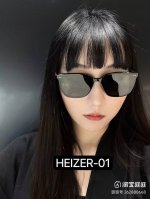 Gentle Moster Gm 新款 2025新品Gm墨镜女高级感简约潮太阳镜潮男女同款方形防紫外线 型号 Heizer