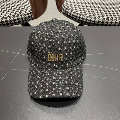迪奥Dlor亮片牛仔棒球帽女春夏季时尚硬顶鸭舌 帽显脸小户外潮流防晒遮阳帽