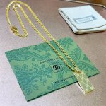 古驰项链最新款链条档次更高明星同款Anger Forest系列双G经典款系列18K金项链 细节对版做旧处理 非市面亮面版型 这款一直在出 古驰里面热卖款 非常好