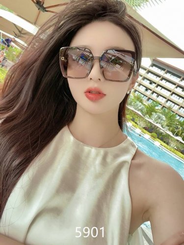 Cd女士墨镜 高清尼龙镜片 修颜显瘦时尚风 网红直播爆款 5901