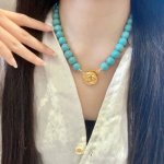 香奈儿圆形双C项链