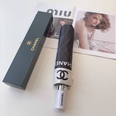 chanel 香奈儿 三折自动折叠晴雨伞 选用台湾进口Uv防紫外线伞布 原单代工级品质