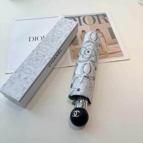 Chanel 香奈儿 三折自动折叠晴雨伞 选用台湾进口Uv防紫外线伞布 原单代工级品质