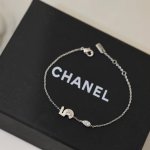香奈儿 Chaneln 5号手链 V金材质 高版本 厚金电镀18K白金 原版Logo 香奈儿 手链