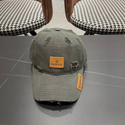 蒙口Moncler2025春款新款个性破洞棒球帽，高品质透气性巨佳，四季佩戴款 男女同款