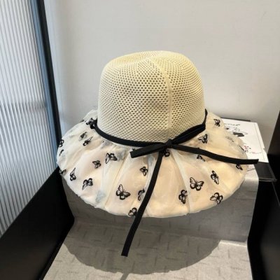 gucci古奇新款灯笼帽 遮阳草帽 防紫外线帽檐 头围57Cm