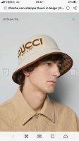 配防尘袋 Gucci古奇 2025新款双面专柜渔夫帽 新款出货 大牌款超好搭配 赶紧入手