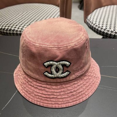 Chanel香奈儿 牛仔帽春夏四季款做旧渔夫帽子户外登山防晒露营徒步盆帽