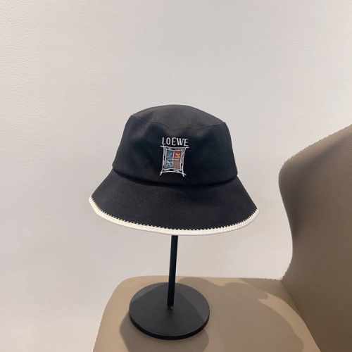 特 配防尘袋 Loewe罗意威 2025新款独家拼色蝴蝶结渔夫帽 简约大方 百搭单品