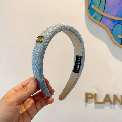 配包装 Chanel 香奈儿 高端新款牛仔布发箍，时尚头箍，网红最新款来袭时尚百搭，女神必入、多色可选！
