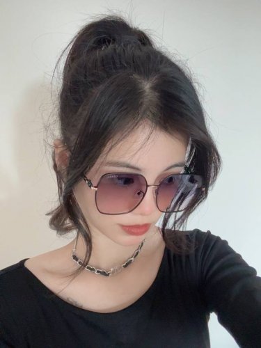偏光系列太阳镜 原版出货香奈儿网红超爆款经典奢华全球风 [亲亲] 时尚圆框太阳镜 气质非凡 经典大框款式太阳眼镜[篮球] 顶级品质 奢华Logo 正版板材质量
