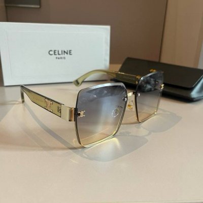 celine 女款太阳镜 立体感十足. 高清镜片.新颖.质感超好 百搭.简洁.
