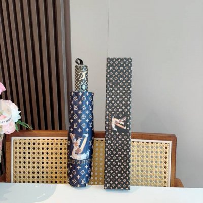 Louis Vuitton 路易威登 新款 三折自动折叠晴雨伞 新涂层技术深色伞面 拥有令人惊喜的遮光效果
