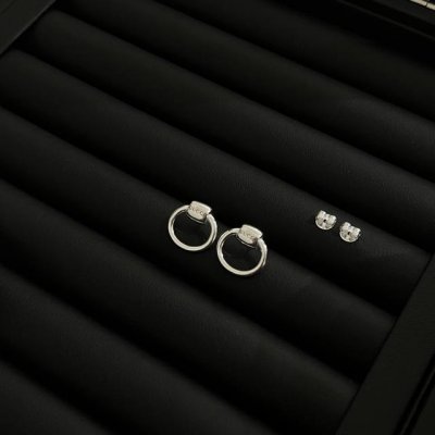 上新 Gucci古驰925纯银马衔扣耳钉