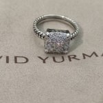 david Yurman 四爪满钻戒指，尺寸：美号，6-7-8-9，四个号 编号Dyjz-040