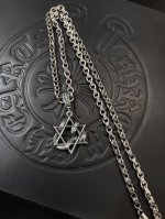 克罗同款六芒星灵蛇字母项链
