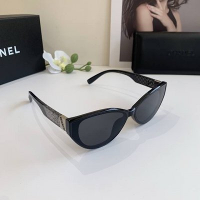 Chanel香奈儿 2025新款简约时尚猫眼框太阳镜 百搭潮流小香风墨镜 男女精致遮阳镜！