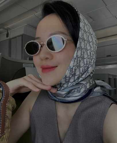 Chanel香奈儿2025新款墨镜女椭圆法式复古个性圆脸显瘦欧美窄边闪框金属高级小红书 女士墨镜