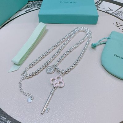 正品新款蒂芙尼项链 Tiffny&Co. 专柜精工银版本 明星同款 复古做旧风 原版复刻 纯手工打造 正品开模潮流时尚必备 男女均可佩戴 情侣款同款 摇滚朋克银