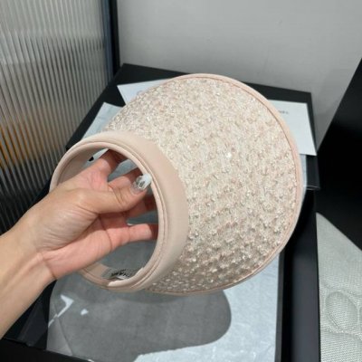 chanel香奈儿珠片发箍 遮阳空顶帽
