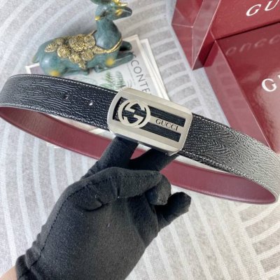 特 古奇 特种皮腰带系列 ，原厂五金精品不锈钢扣，手感柔软舒适 宽3.8Cm。