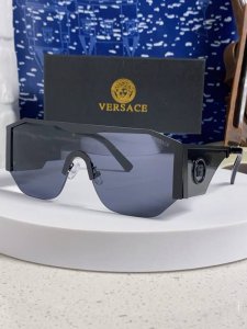 versace范思哲 20254新款欧美网红风太阳眼镜男金属多边形半框遮阳墨镜女防紫外线